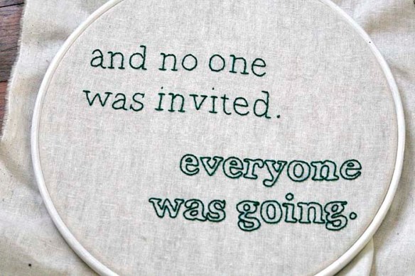 no one was invited embroidery rae's days