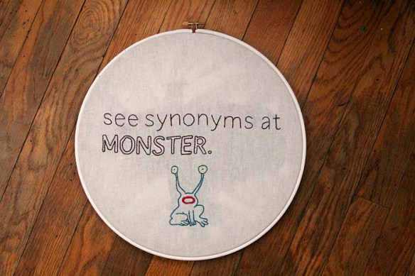 synonyms embroidery