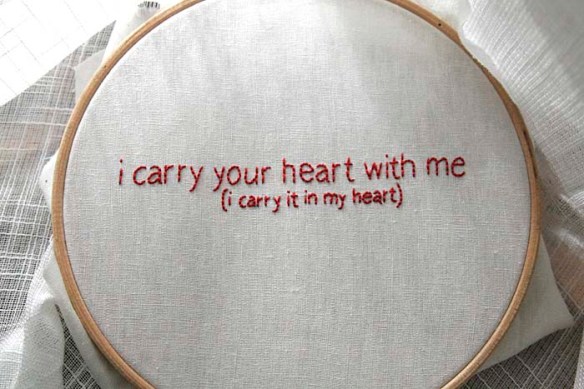 i carry your heart embroidery