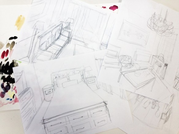 interior design sketches